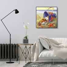 Charger l&#39;image dans la galerie, Étoile de mer shell - peinture complète de diamant - 30x30cm
