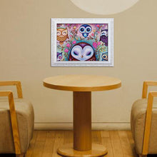 Charger l&#39;image dans la galerie, Chambre à chouette - diamant rond complet - 30x40cm
