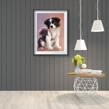 Charger l&#39;image dans la galerie, Chien - diamant rond complet - 40x30cm
