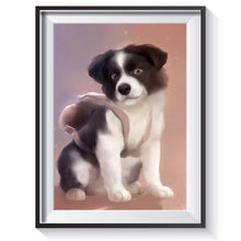 Charger l&#39;image dans la galerie, Chien - diamant rond complet - 40x30cm
