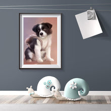 Charger l&#39;image dans la galerie, Chien - diamant rond complet - 40x30cm
