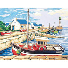 Charger l&#39;image dans la galerie, Bateau - peinture en diamant complet - 30x40cm
