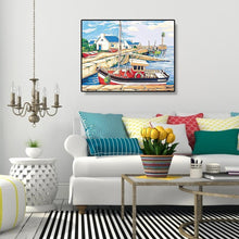 Charger l&#39;image dans la galerie, Bateau - peinture en diamant complet - 30x40cm
