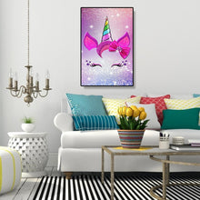 Charger l&#39;image dans la galerie, Cheval rose - peinture en diamant complet - 30x40cm
