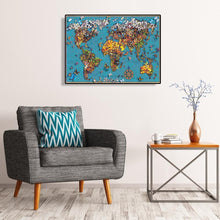 Charger l&#39;image dans la galerie, Carte papillon - diamant rond complet - 50x40cm
