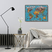 Charger l&#39;image dans la galerie, Carte papillon - diamant rond complet - 50x40cm
