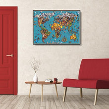 Charger l&#39;image dans la galerie, Carte papillon - diamant rond complet - 50x40cm
