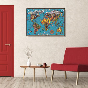 Carte papillon - diamant rond complet - 50x40cm