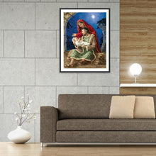 Charger l&#39;image dans la galerie, Naissance de Jésus - peinture en diamant complet - 30x40cm
