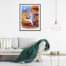 Charger l&#39;image dans la galerie, Naissance de Jésus - peinture en diamant complet - 30x40cm
