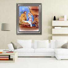 Charger l&#39;image dans la galerie, Naissance de Jésus - peinture en diamant complet - 30x40cm
