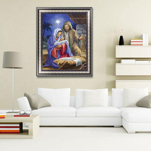 Religion - peinture en diamant complet - 30x40cm