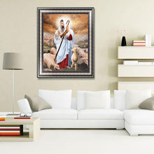 Charger l&#39;image dans la galerie, Naissance de Jésus - peinture en diamant complet - 30x40cm
