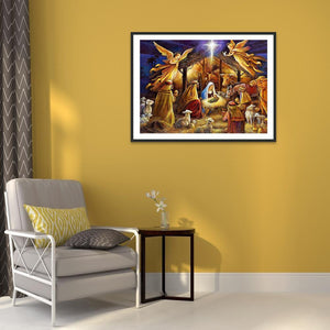 Religion - peinture en diamant complet - 40x30cm
