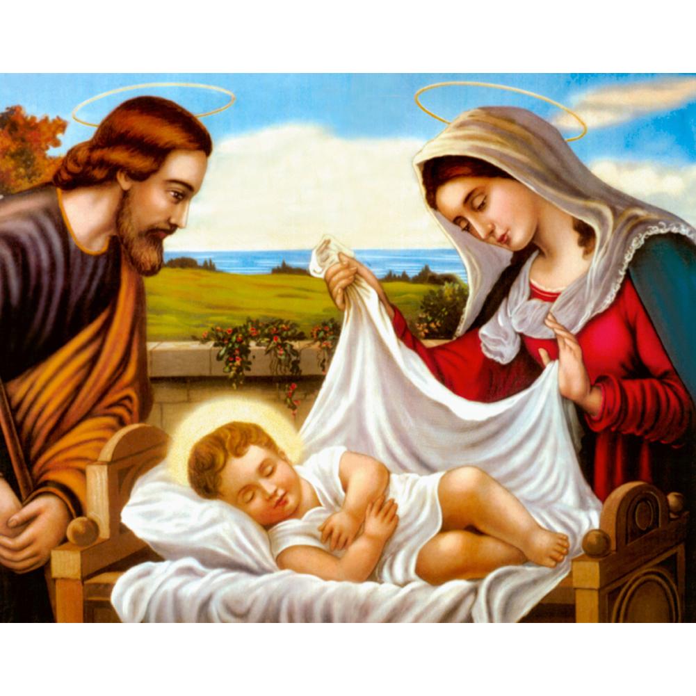 Religion - peinture en diamant complet - 40x30cm