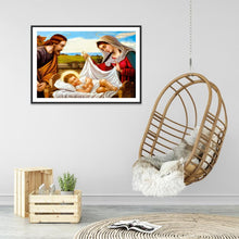 Charger l&#39;image dans la galerie, Religion - peinture en diamant complet - 40x30cm
