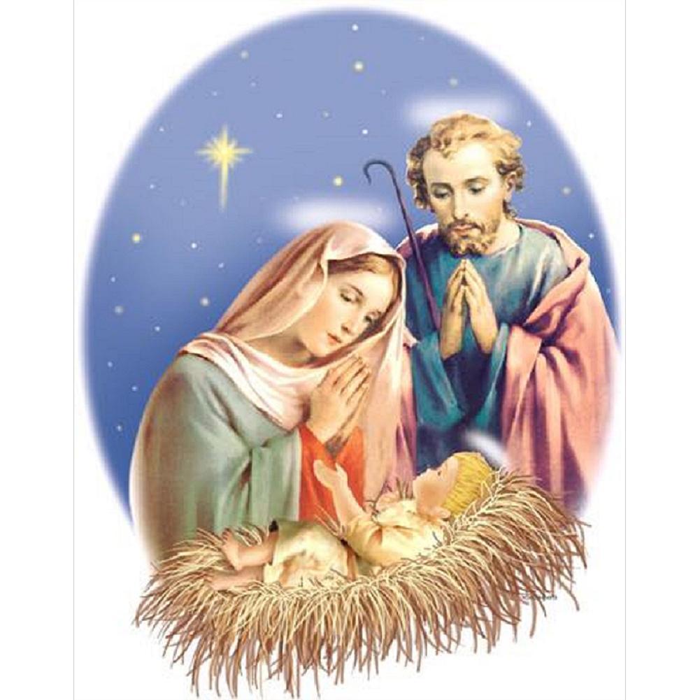 Religion - peinture en diamant complet - 30x40cm