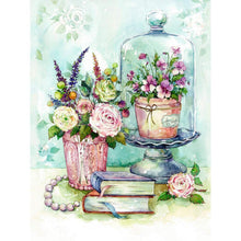 Charger l&#39;image dans la galerie, Fleur - peinture en diamant complet - 30x40cm
