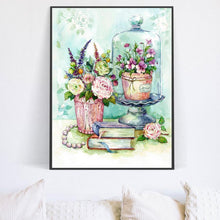 Charger l&#39;image dans la galerie, Fleur - peinture en diamant complet - 30x40cm
