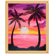 Charger l&#39;image dans la galerie, Coucher du soleil - peinture en diamant complet - 30x40cm
