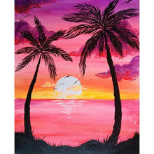 Charger l&#39;image dans la galerie, Coucher du soleil - peinture en diamant complet - 30x40cm
