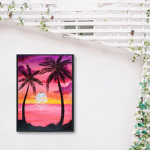Charger l&#39;image dans la galerie, Coucher du soleil - peinture en diamant complet - 30x40cm
