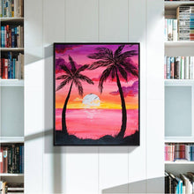 Charger l&#39;image dans la galerie, Coucher du soleil - peinture en diamant complet - 30x40cm
