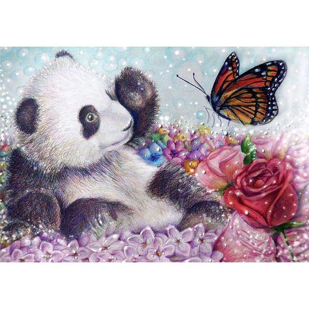 Panda - peinture en diamant complet - 30x40cm