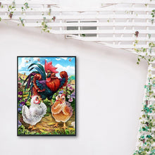 Charger l&#39;image dans la galerie, Poulets - peinture en diamant complet - 30x40cm
