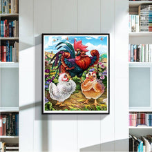 Charger l&#39;image dans la galerie, Poulets - peinture en diamant complet - 30x40cm
