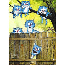 Charger l&#39;image dans la galerie, Chats - peinture en diamant complet - 30x40cm
