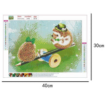 Charger l&#39;image dans la galerie, Hérisson - diamant rond complet - 30x40cm
