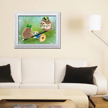 Charger l&#39;image dans la galerie, Hérisson - diamant rond complet - 30x40cm
