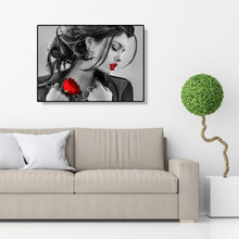 Charger l&#39;image dans la galerie, Femmes de fleur - diamant rond complet - 40x30cm
