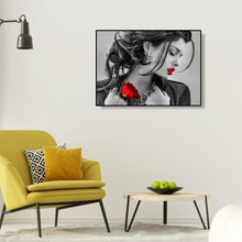 Charger l&#39;image dans la galerie, Femmes de fleur - diamant rond complet - 40x30cm
