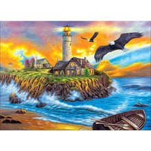 Charger l&#39;image dans la galerie, Maison de mer - peinture complète de diamant - 30x40cm
