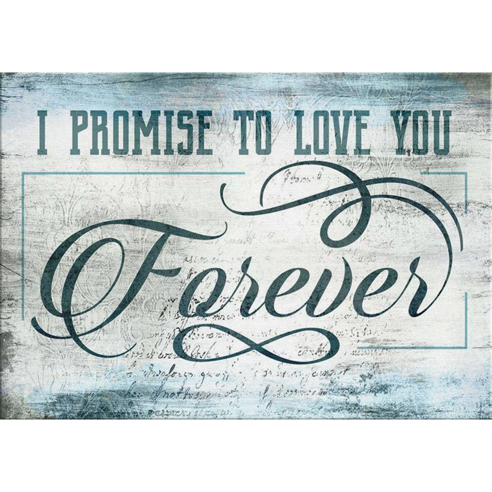 Lettre - peinture en diamant complet - 30x40cm