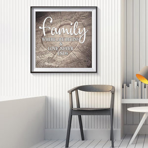Lettre - peinture en diamant complet - 30x30cm