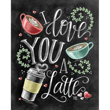 Charger l&#39;image dans la galerie, Modèle de lettre - peinture complète de diamant - 30x40cm
