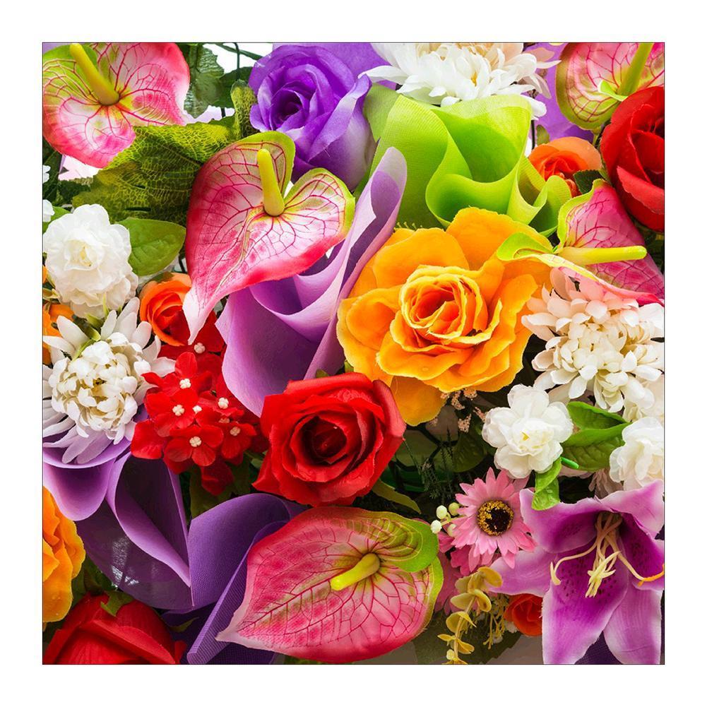 Fleur - peinture en diamant complet - 30x30cm