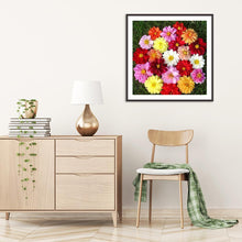Charger l&#39;image dans la galerie, Fleur - peinture en diamant complet - 30x30cm
