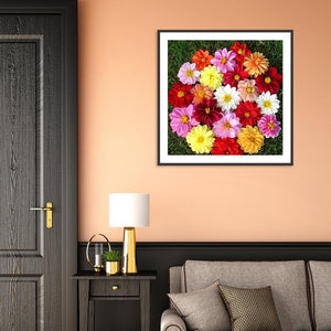 Fleur - peinture en diamant complet - 30x30cm