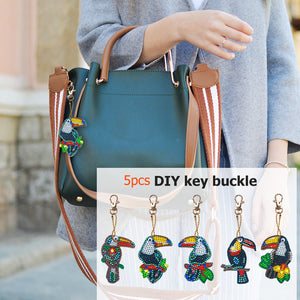 5pièces Toucan DIY Porte-clés