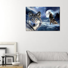 Charger l&#39;image dans la galerie, Loups - peinture en diamant complet - 40x30cm
