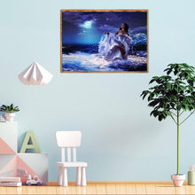 Charger l&#39;image dans la galerie, Danse avec de l’eau - peinture en diamant complet - 40x30cm
