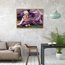 Charger l&#39;image dans la galerie, Filles dragon - peinture diamant complet - 40x30cm
