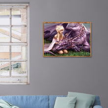 Charger l&#39;image dans la galerie, Filles dragon - peinture diamant complet - 40x30cm
