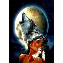 Charger l&#39;image dans la galerie, Loups - peinture en diamant complet - 30x40cm
