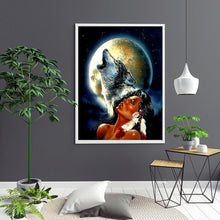 Charger l&#39;image dans la galerie, Loups - peinture en diamant complet - 30x40cm
