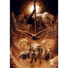 Charger l&#39;image dans la galerie, Loups - peinture en diamant complet - 30x40cm
